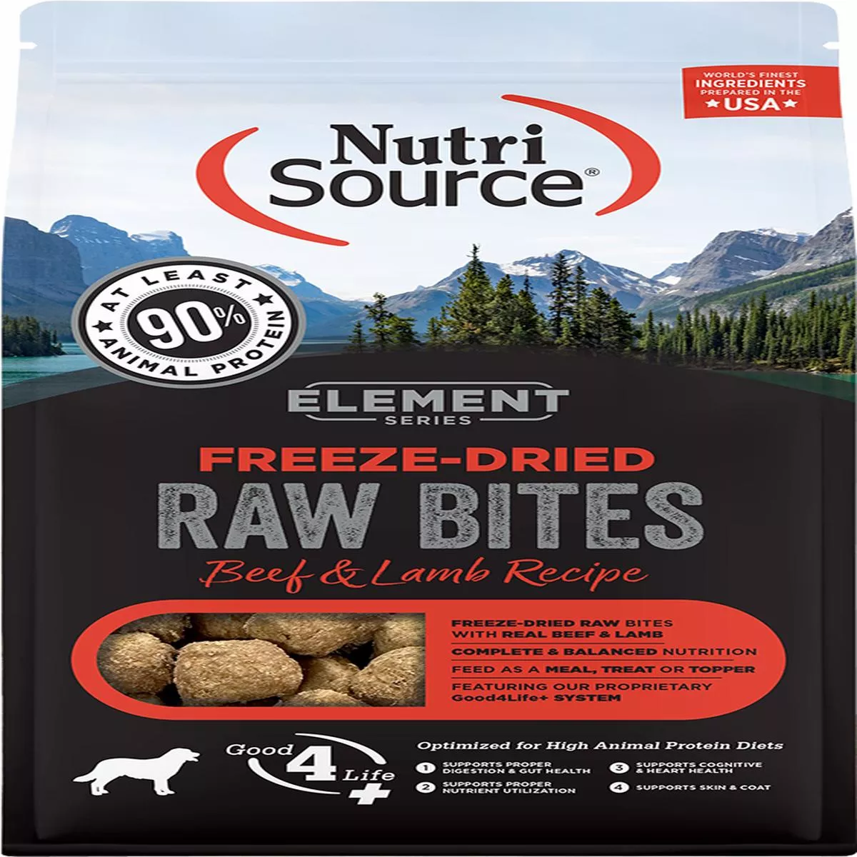 NutriSource Element Series Freeze-Dried Beef & Lamb Recipe – 10 oz