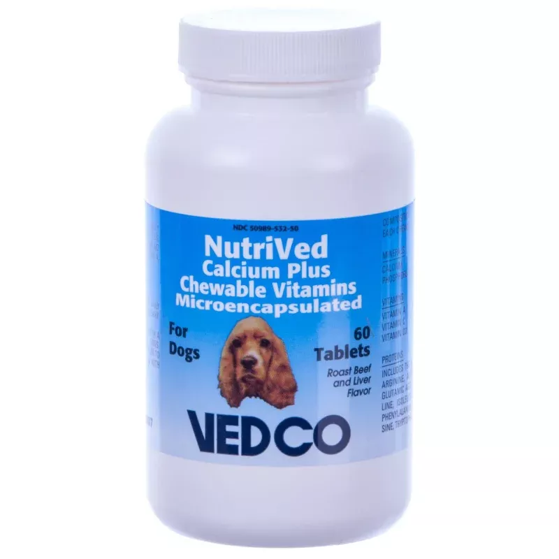 NutriVed Calcium Plus Chewable Tabs for Dogs