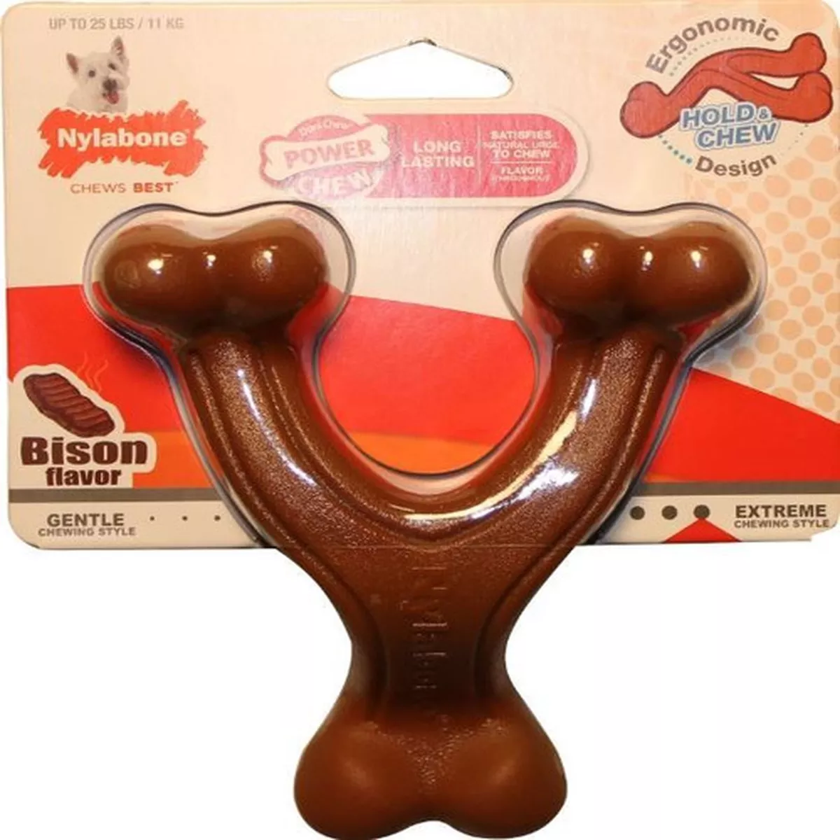 Nylabone Power Chew Wishbone, Regular, Bison