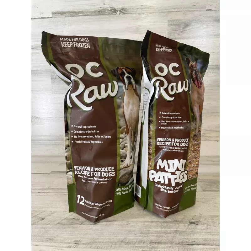 OC Raw Frozen Raw Venison & Produce