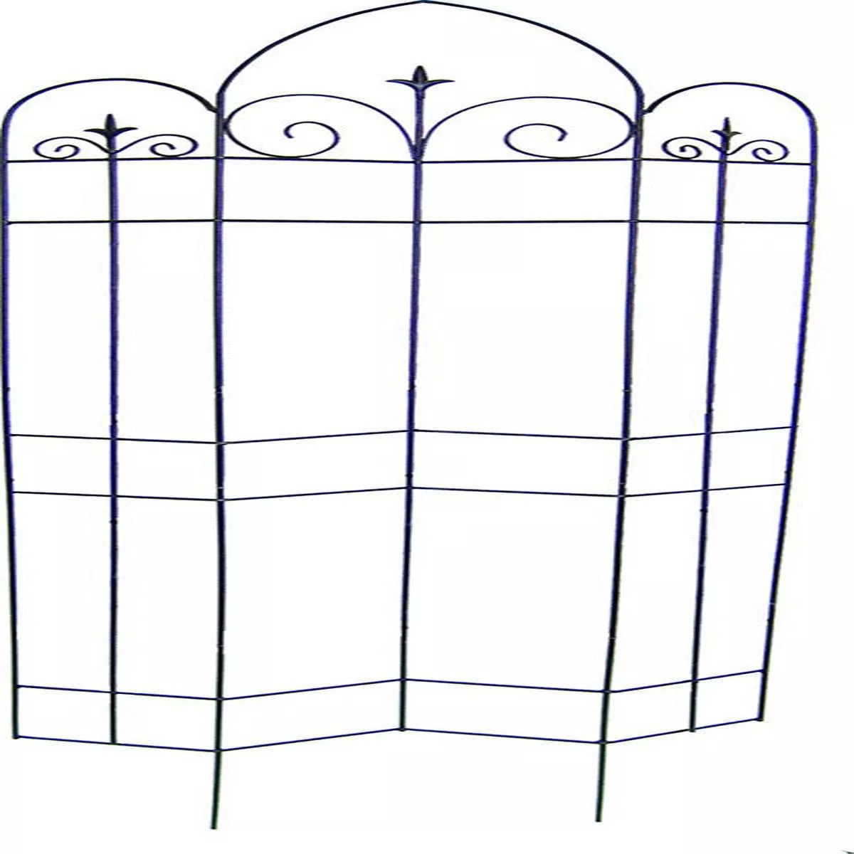 Offset Finial Garden Trellis – BLACK | 72 IN