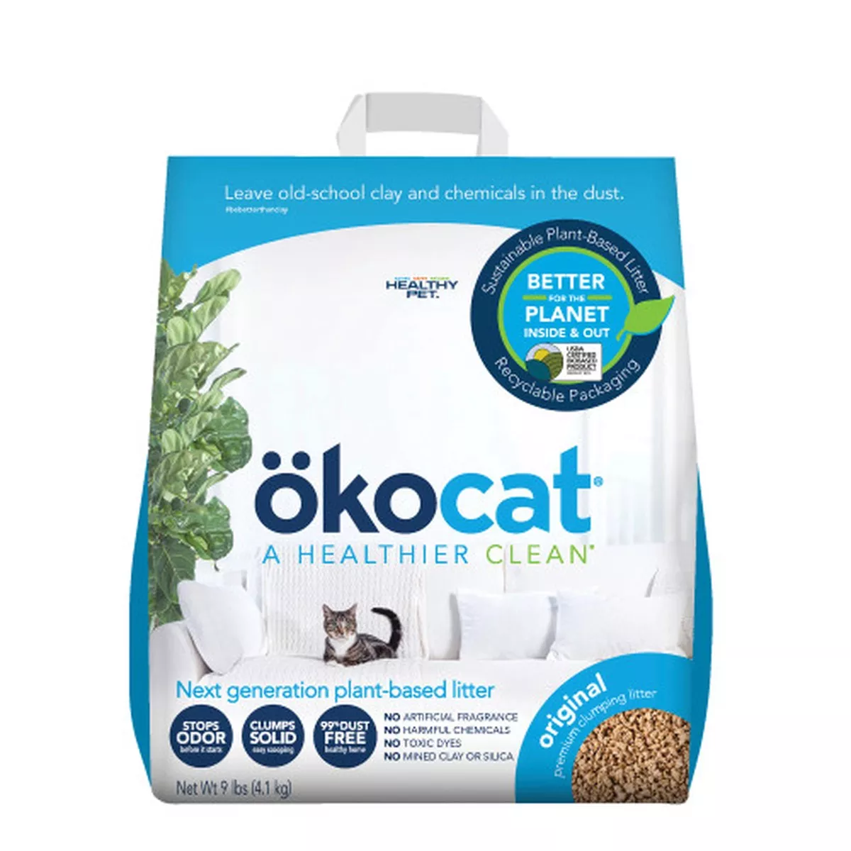 Okocat Original Premium Clumping Cat Litter