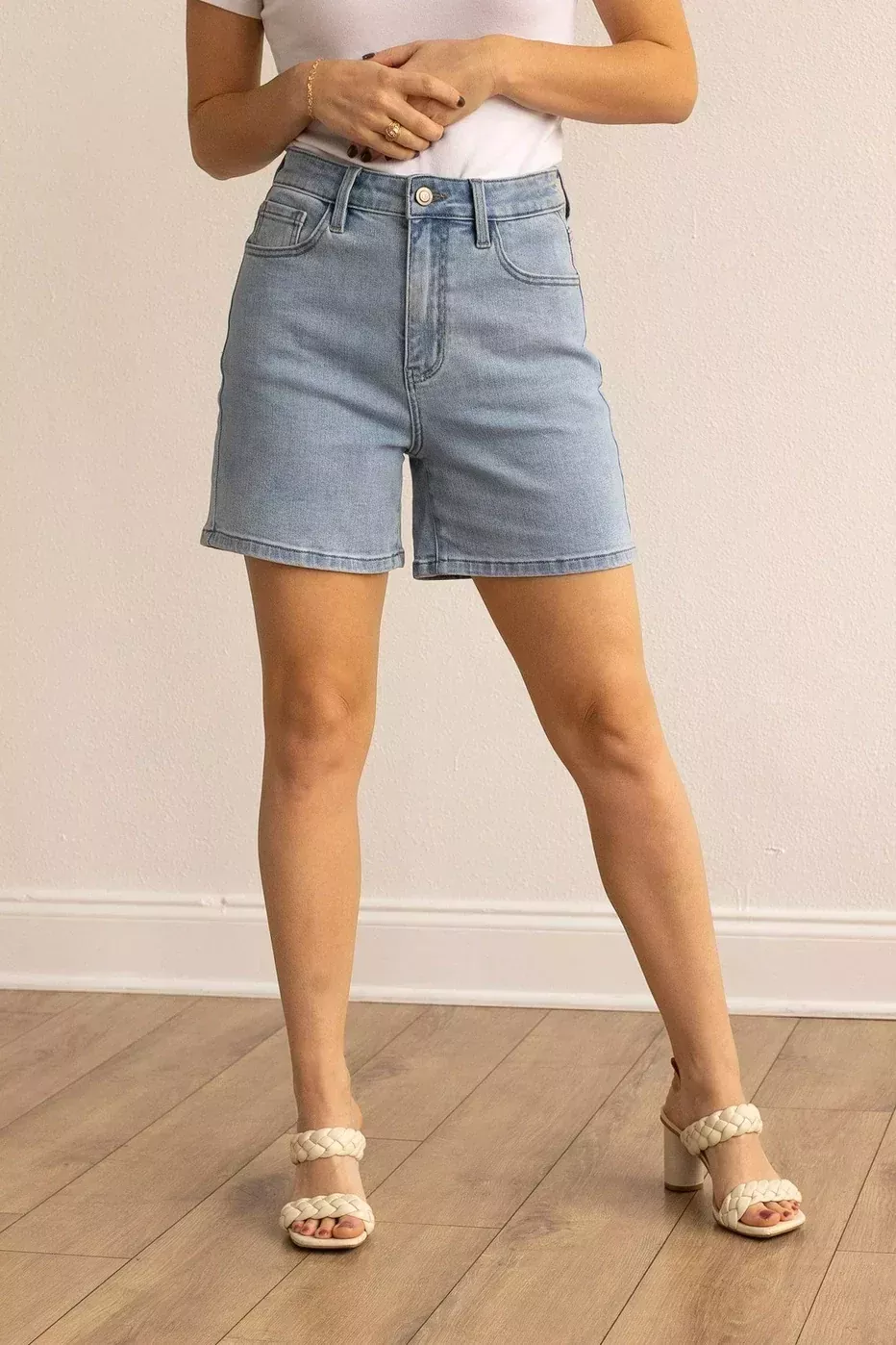 The Olivia High Rise Denim Short