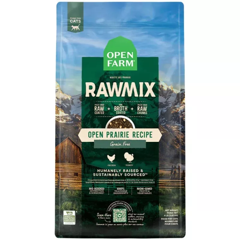 Open Prairie Grain-Free RawMix Cat Kibble