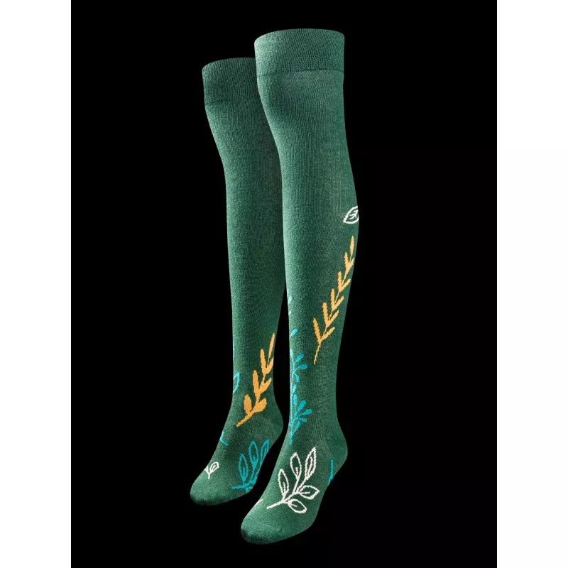 Over the Knee Socks Autumn Leaves