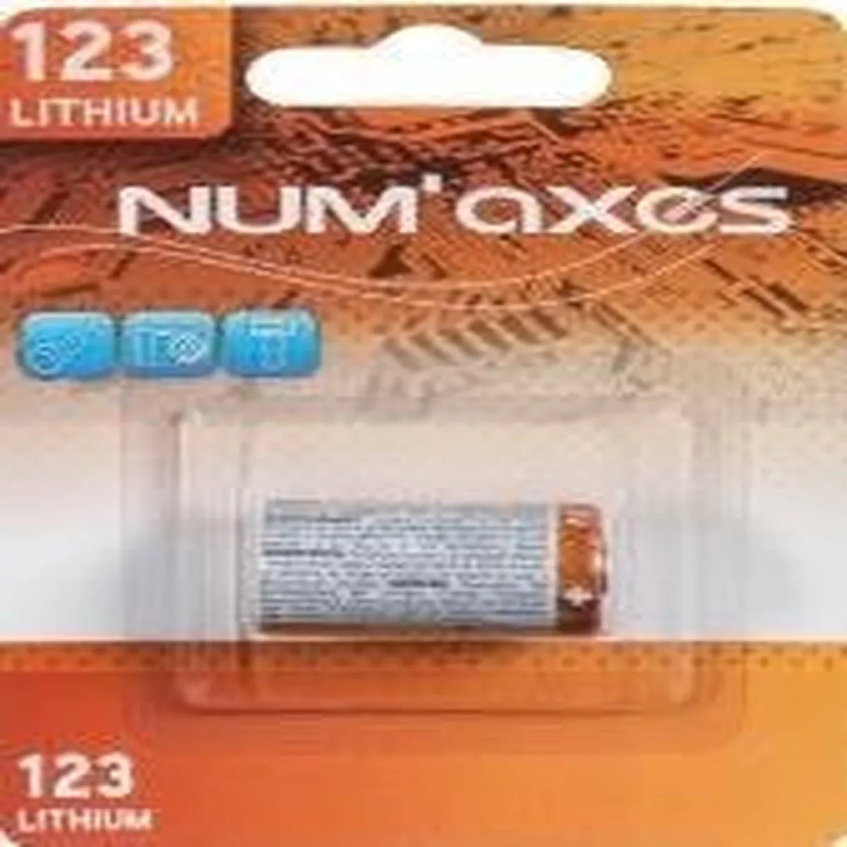 Pack of 1 CR123 battery