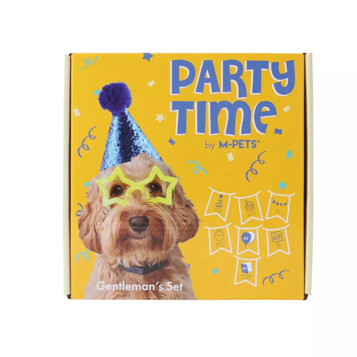 PARTY TIME Dog Gentleman`s set