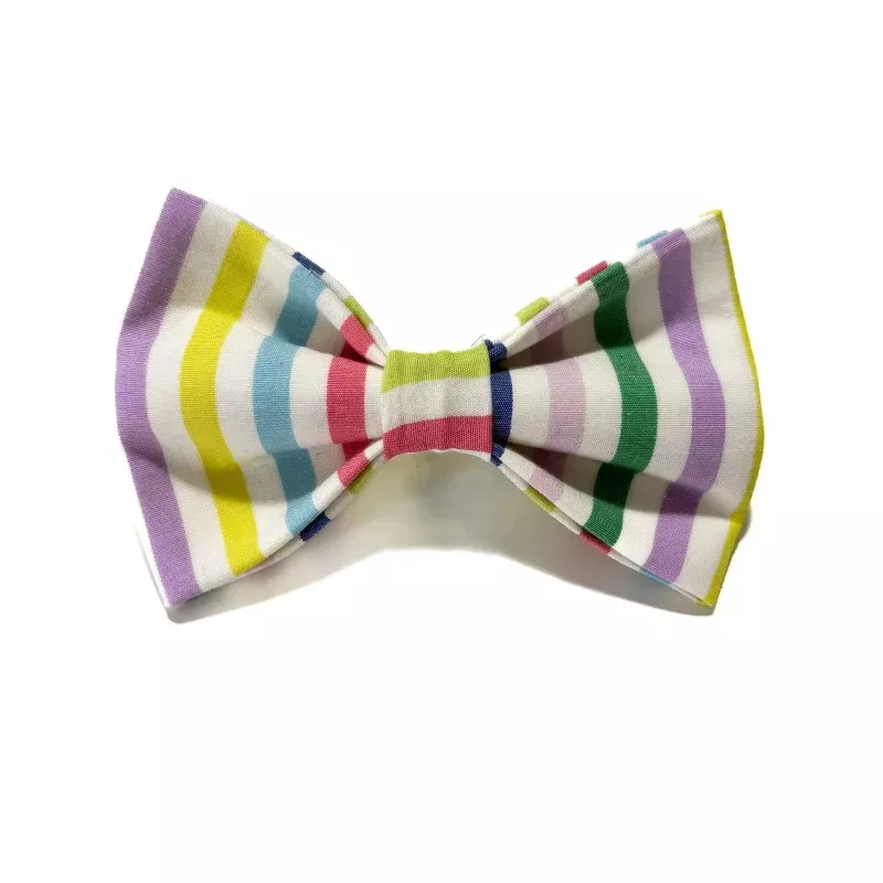 Pastel Pride Stripe Bow Tie