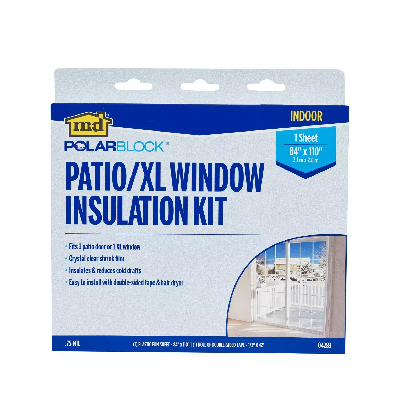 Patio Window Shrink & Seal Kit, 84 X 110-in.