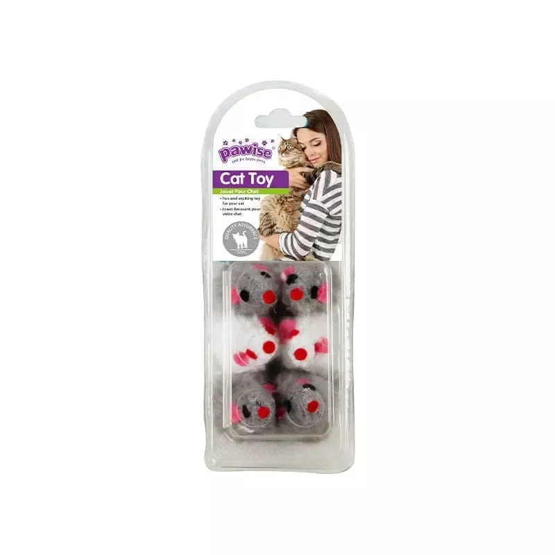 PAWISE2“ PLUSH MICE6PK