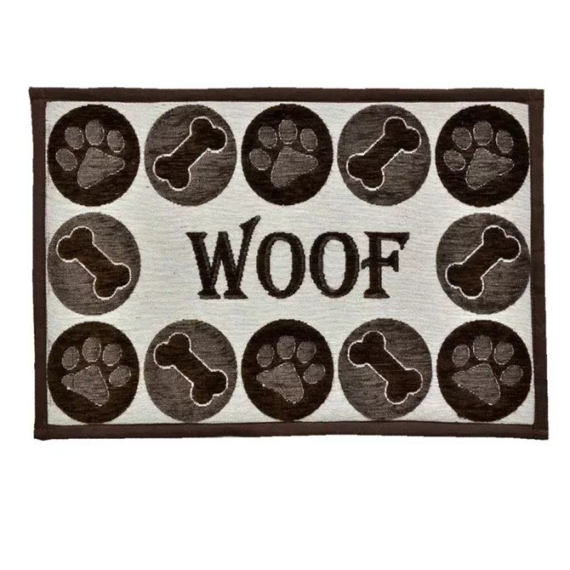 Pet Bowl Mat - Woof