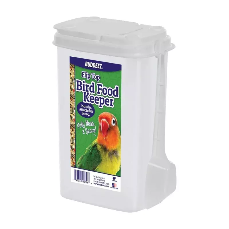Pet Food Keeper White Lid / Clear Base