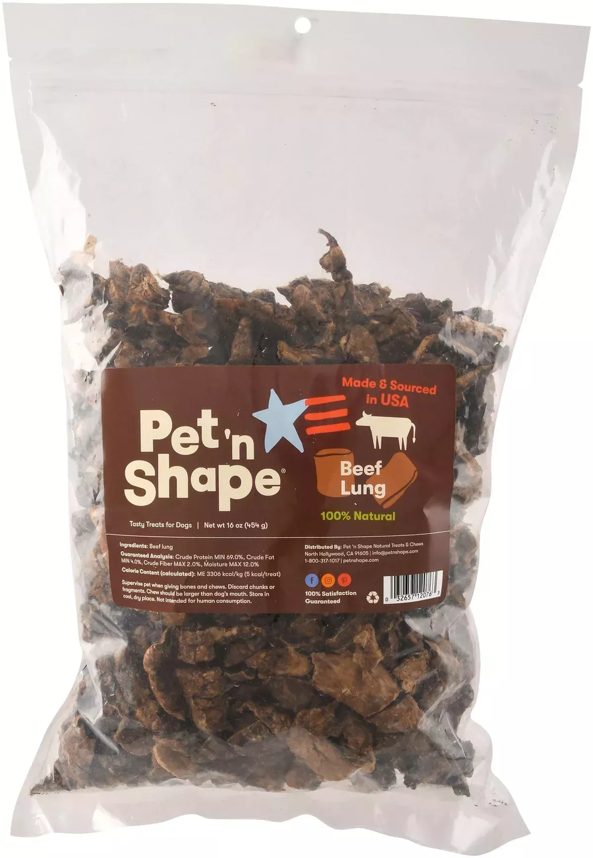 Pet ‘n Shape Roasted Beef Lung Treats