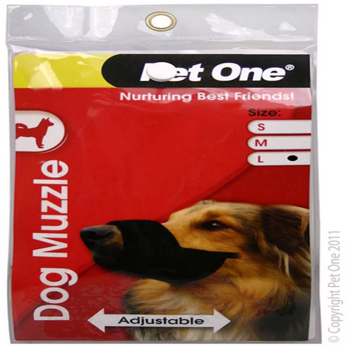 Pet One Adjustable Nylon Soft Dog Muzzle