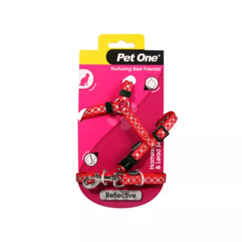 Pet One – Cat Reflective Harness & Lead Set