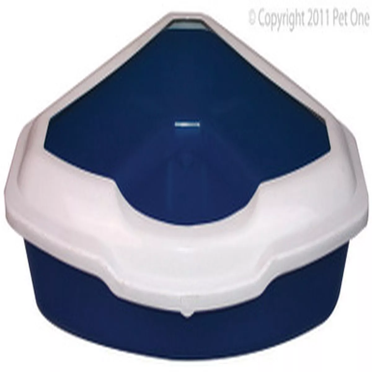 Pet One Corner Cat Litter Tray with Lid