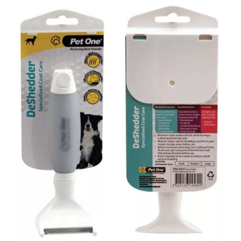 Pet One – Grooming Deshedder Brush Premium Handle