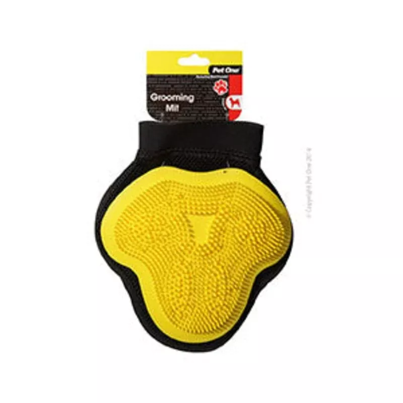 Pet One Grooming Mit Medium Yellow