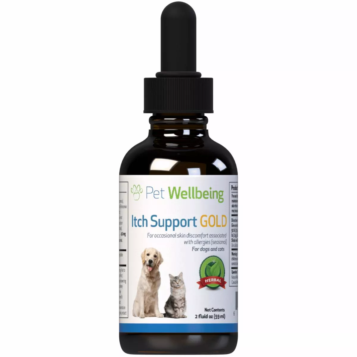 Pet Wellbeing Itch Support Gold