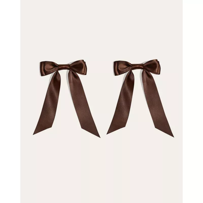 Petite Bow Clips - Cocoa Cocoa