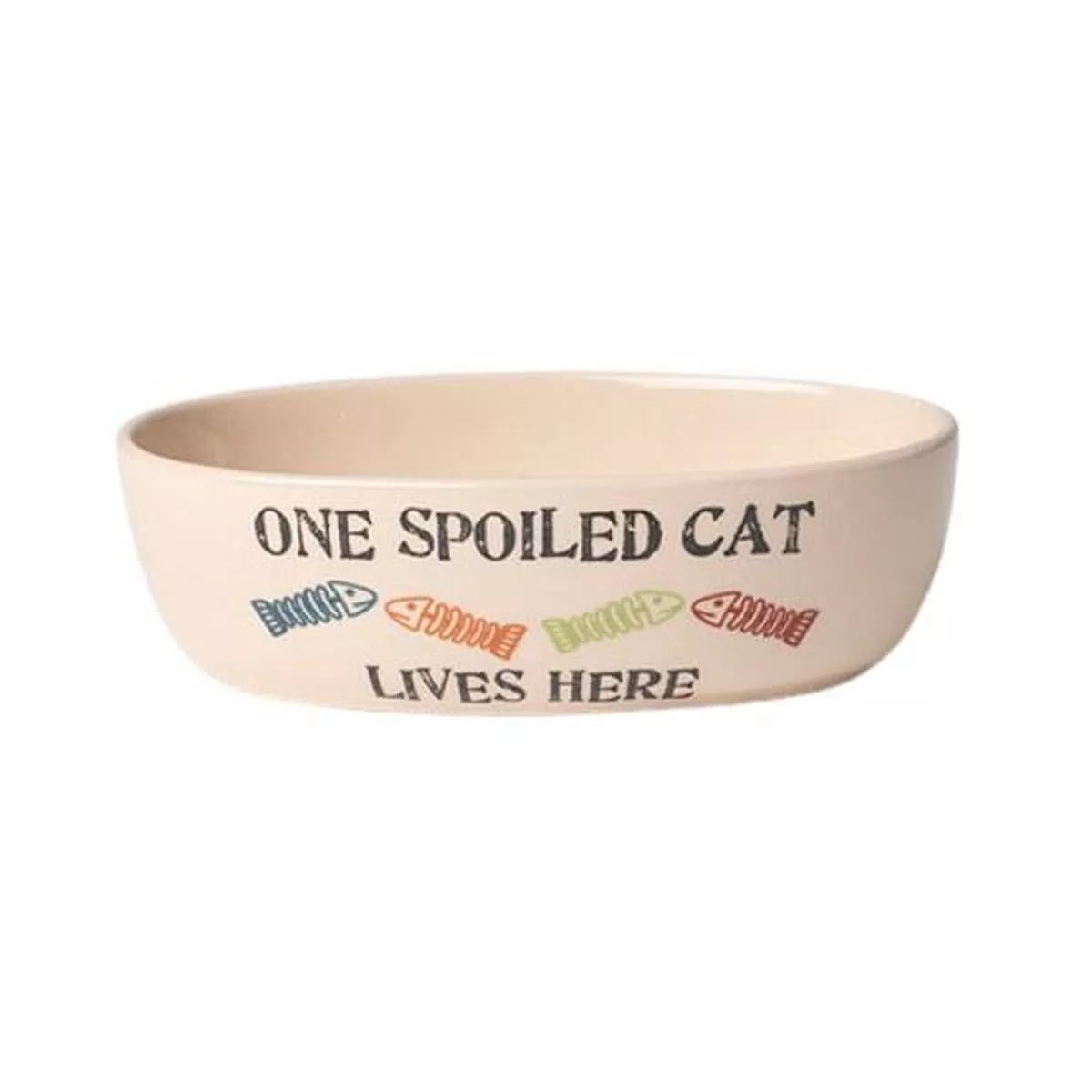 PetRageous One Spoiled Pet Oval Cat Dish