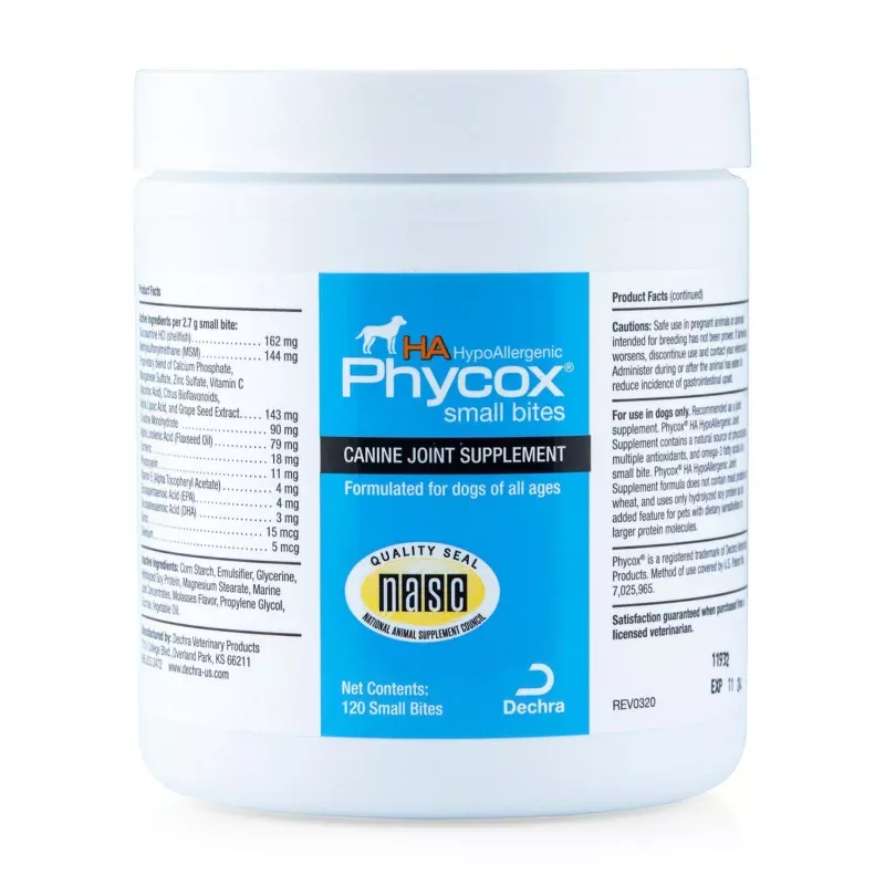 Phycox HA (Hypo-Allergenic) Canine Small Bites, 120 ct