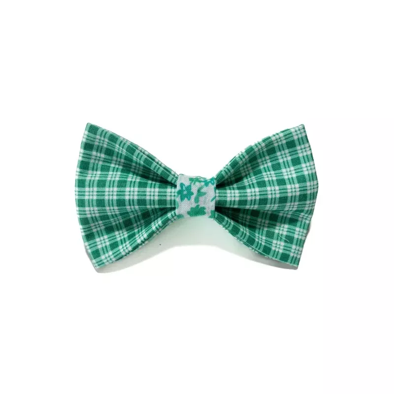 Plaid in Bloom Bow Tie