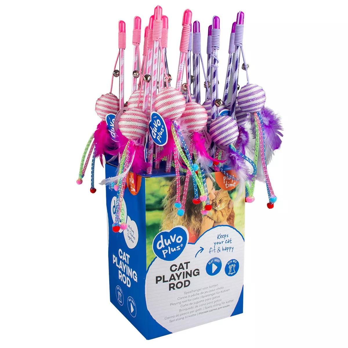 PLAYING ROD CATCHY ROPE BALL MIX COLOR
