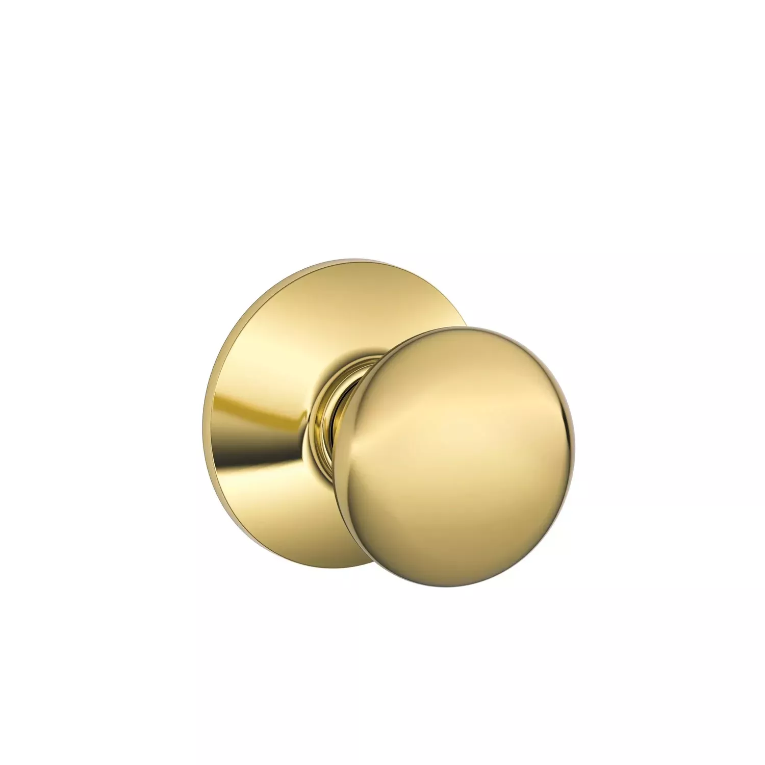 Plymouth Passage Lockset, Bright Brass