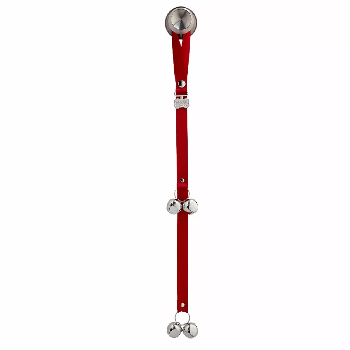 PoochieBells Classic Solid Cherry Red