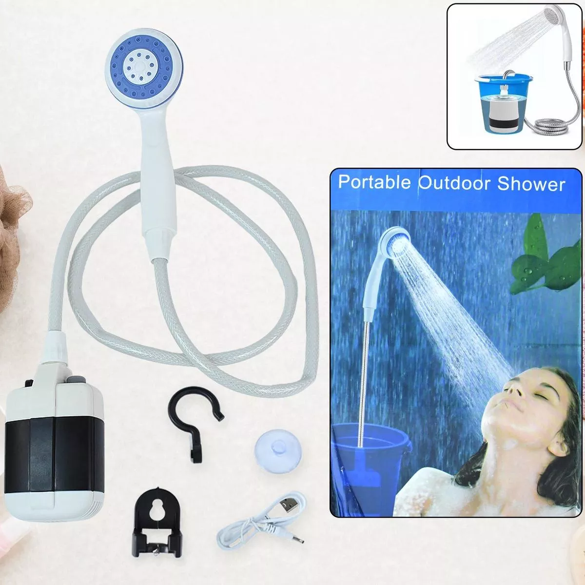 Portable Outdoor Shower Kit (1 Set)