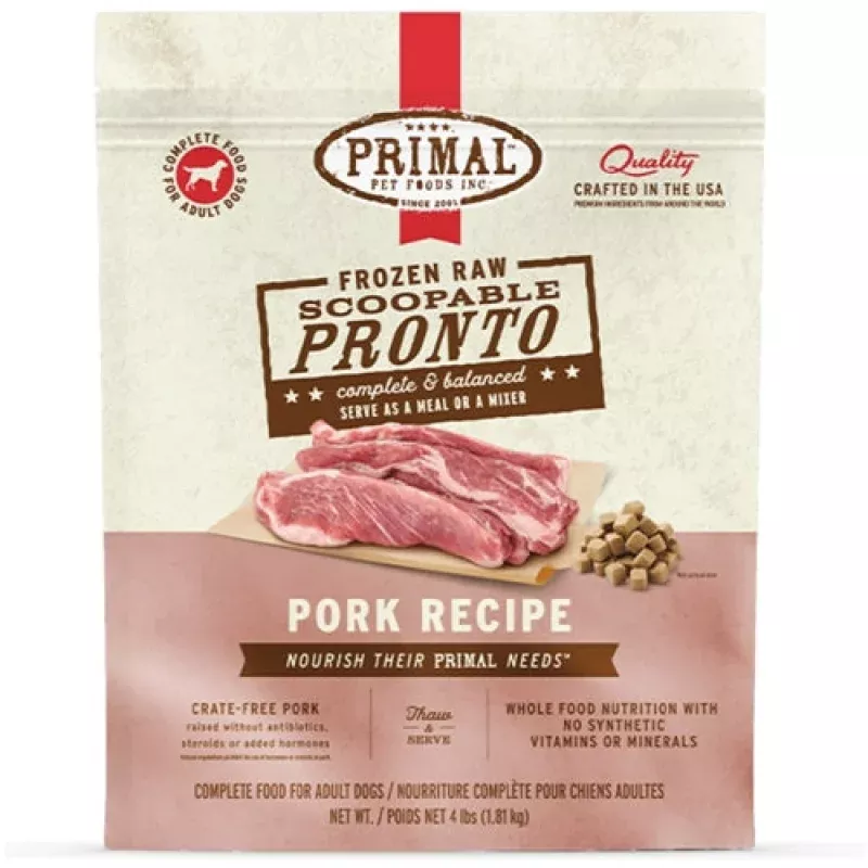Primal Dog Raw Pronto Pork 4lb