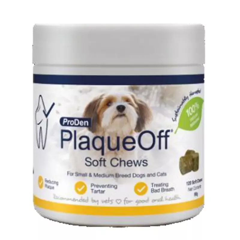Proden PlaqueOff Soft Chews Small Dog (120) – 90g