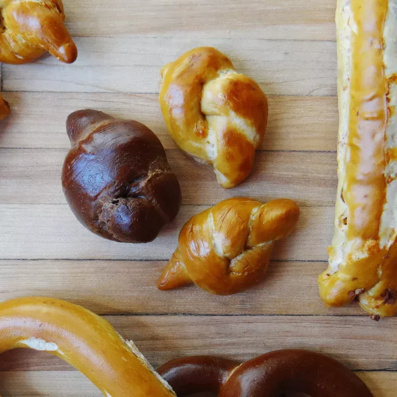 Puppy Pretzel Tails - Bacon and Cheese