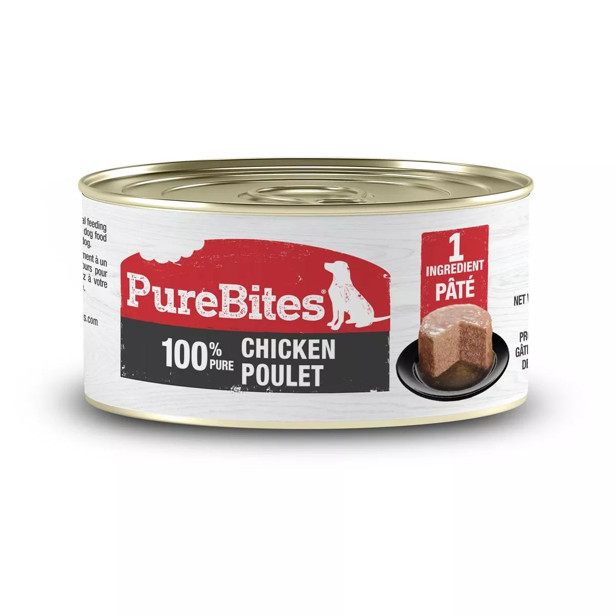 PureBites 100% Pure Chicken Pate for Dogs
