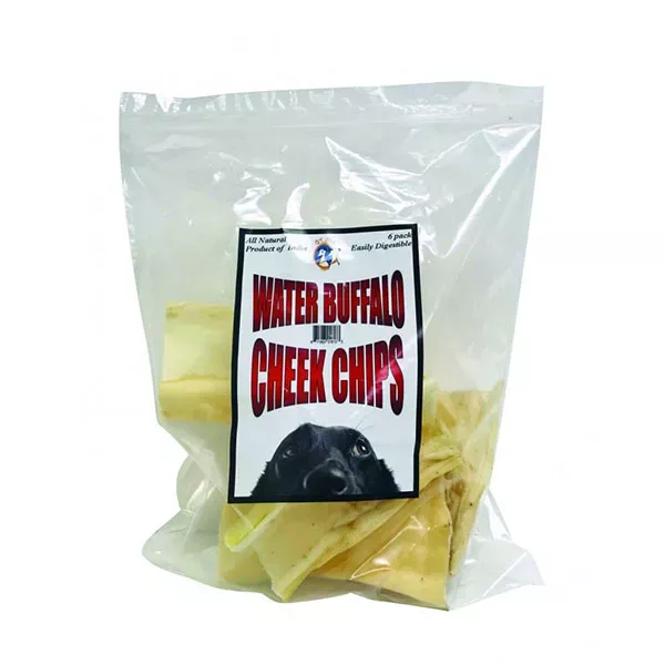 QT Dog Water Buffalo Cheek Chips - 6 Pack