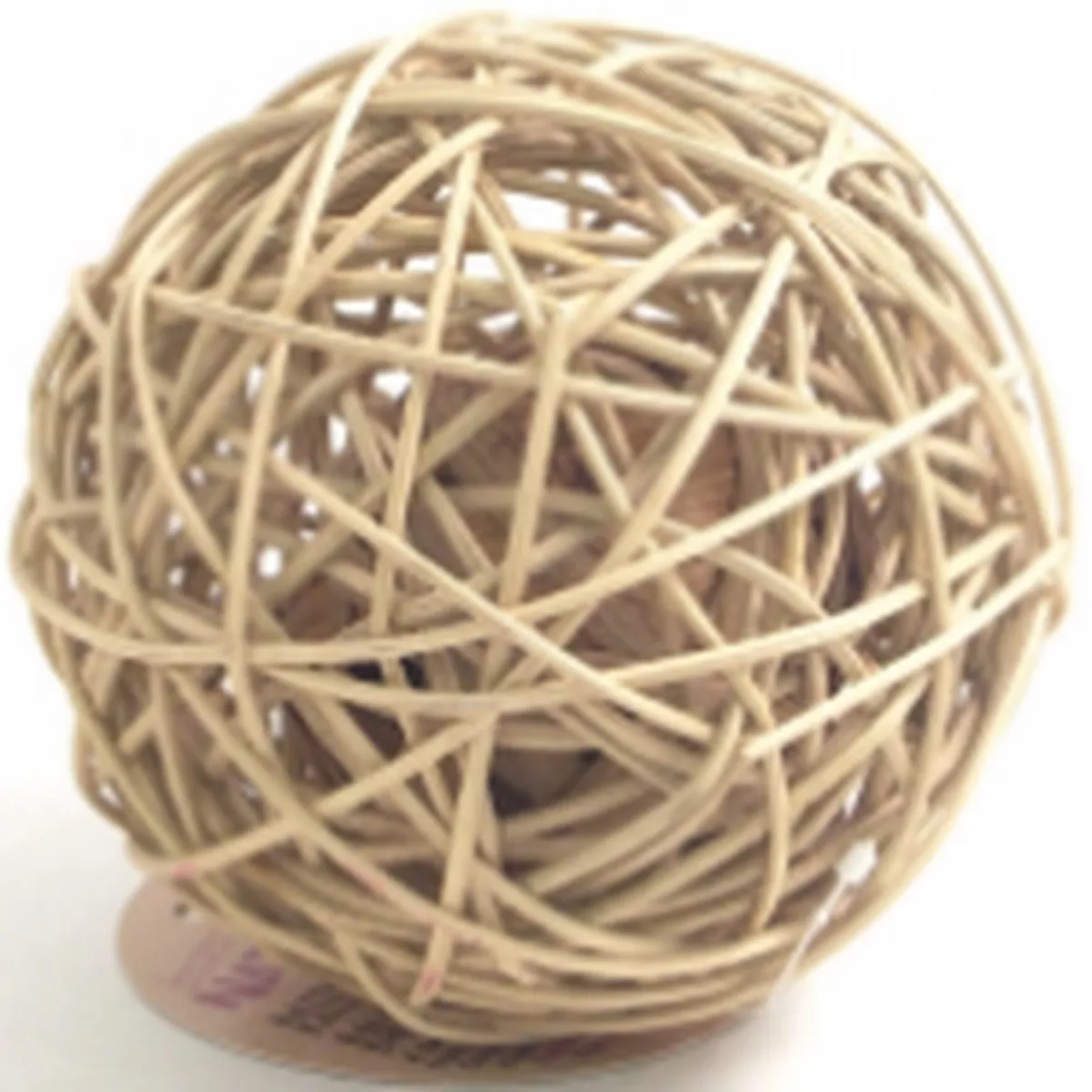 RATTAN WOOBBLE BALL (LARGE) 15cm
