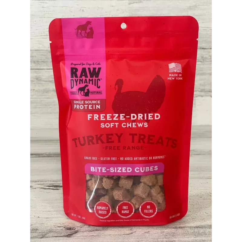 Raw Dynamic Freeze-Dried Soft Chew Turkey Treats