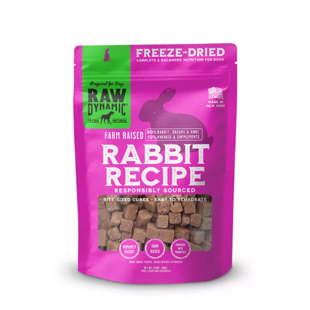Raw Dynamic Frozen Raw Rabbit Dog Food