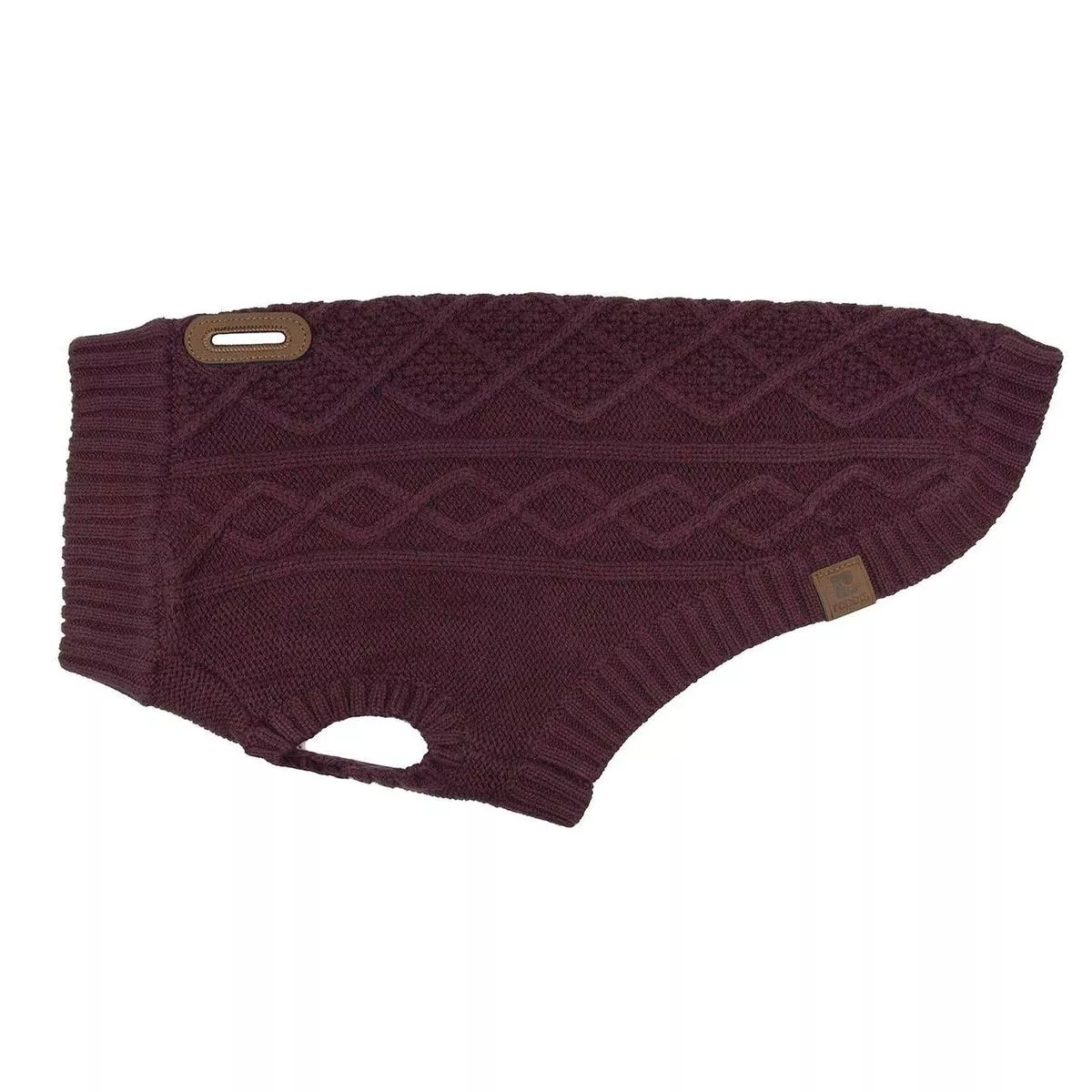 RC Pets Cable Dog Sweater, Fig