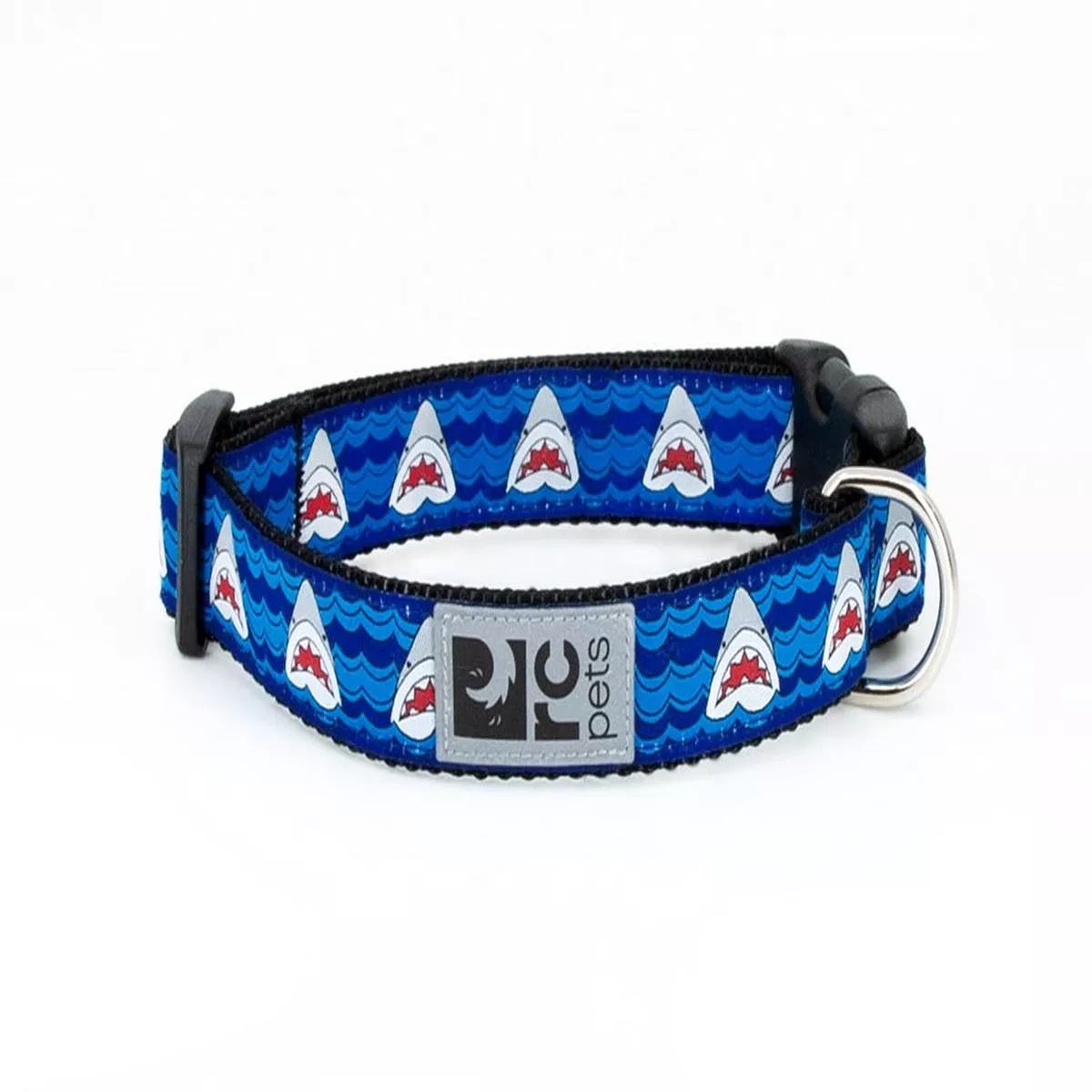 RC Pets Clip Dog Collar, Shark Attack
