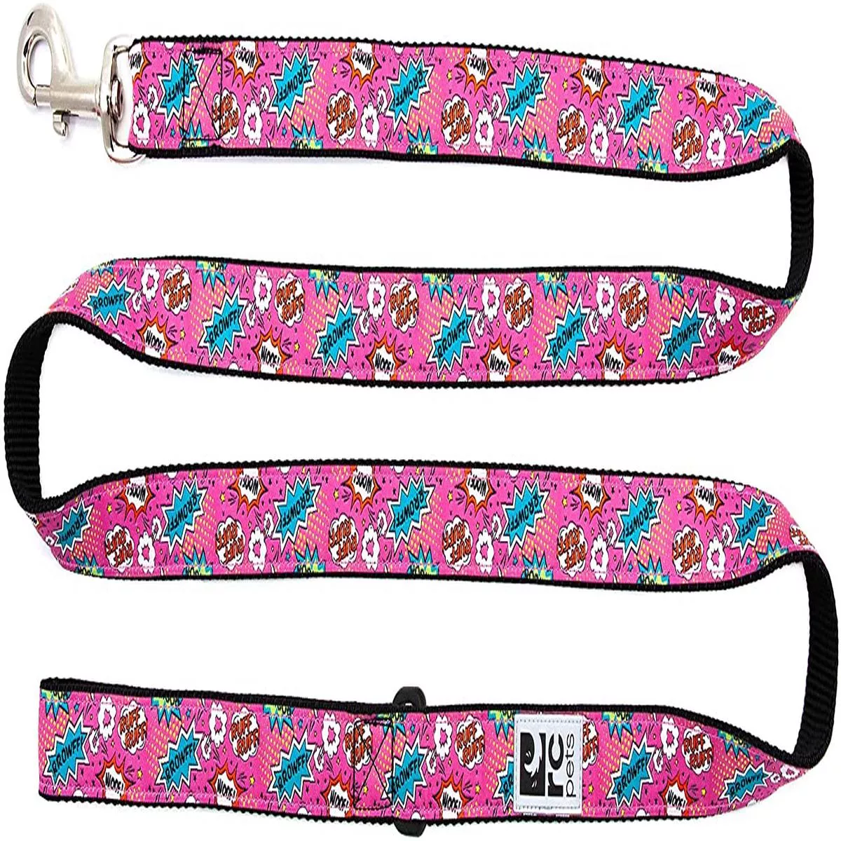 RC Pets Dog Leash, Pink Comic Sounds