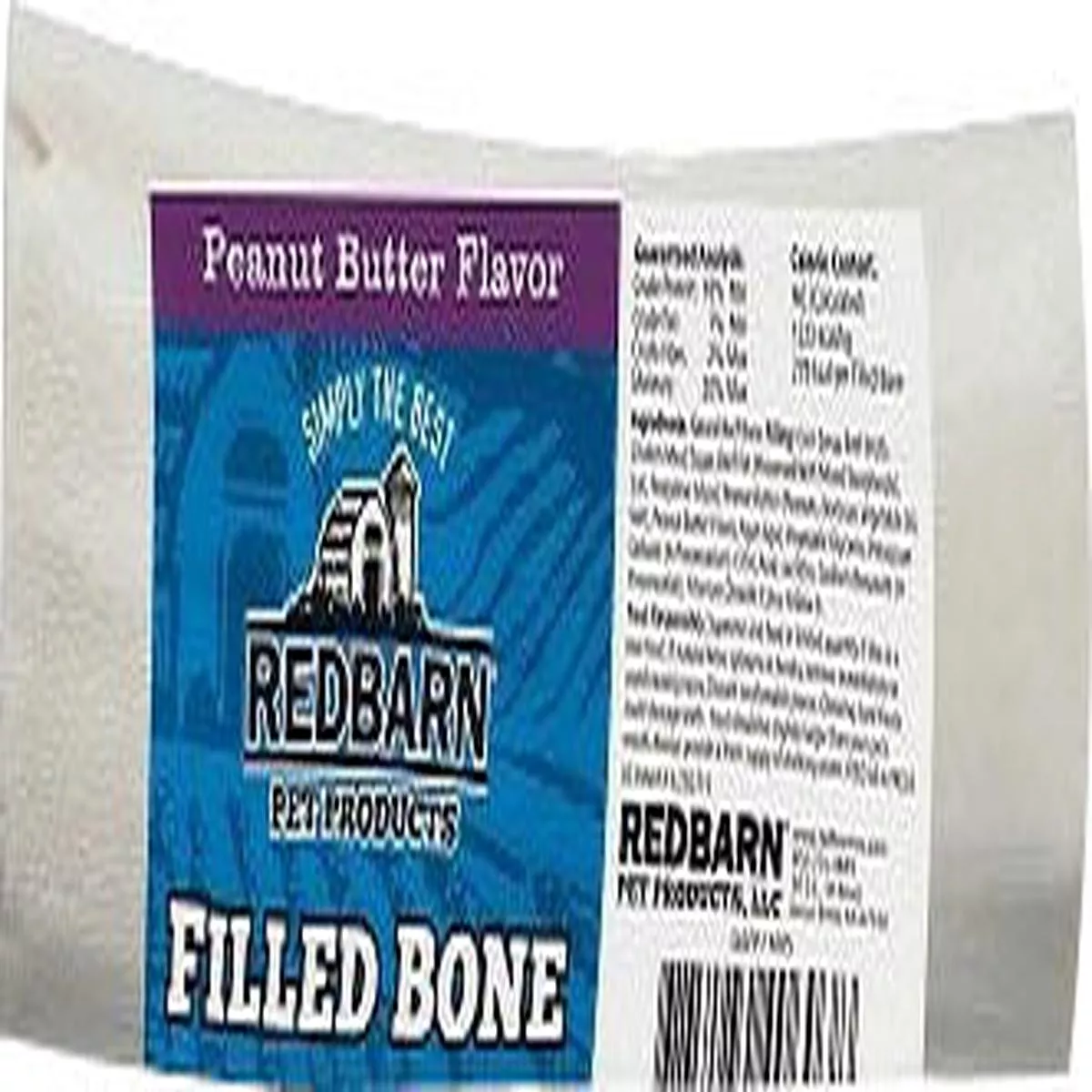Redbarn Filled Bone Bagged – PEANUT BUTTER | LG