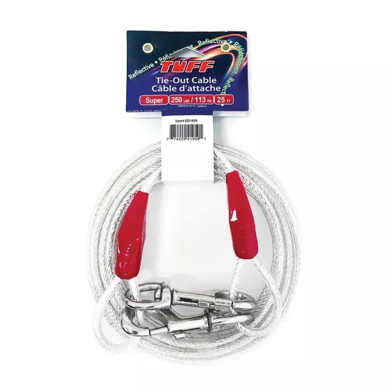 Reflective Tie Out Cable SUPER 25'
