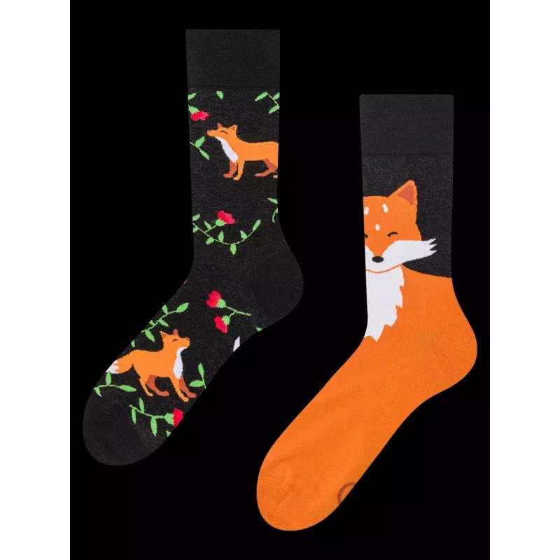 Regular Socks Fox & Flowers