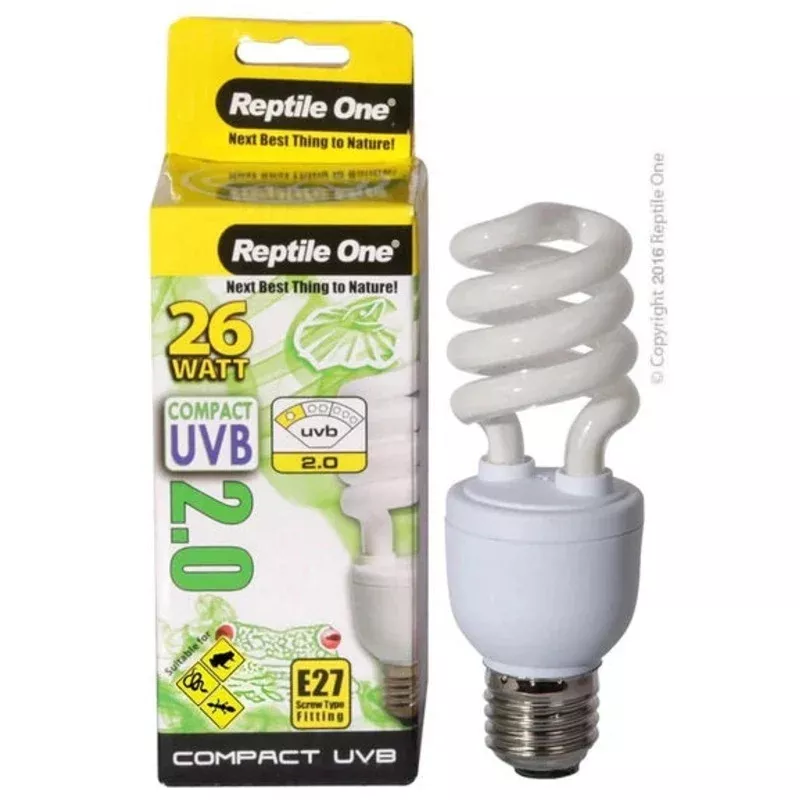Reptile One – 26W Compact Uvb Bulb E27 Fitting