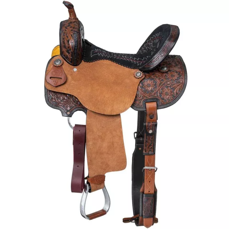 Royal King Two Tone Hawley Barrel Saddle Package Brown