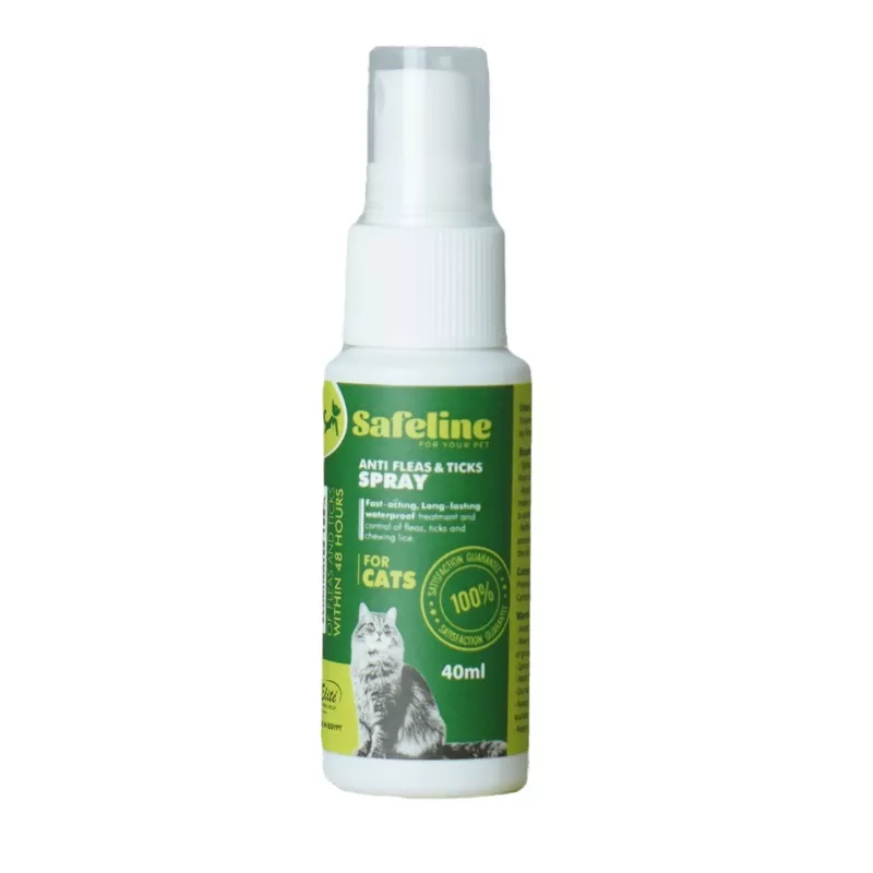 SAFELINE Anti Flea & Ticks Spray For Cats