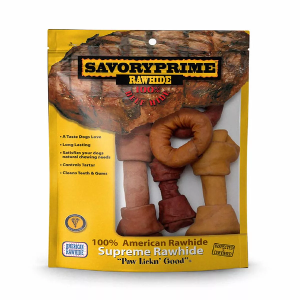 Savory Prime Rawhide Assorted Dog Treats