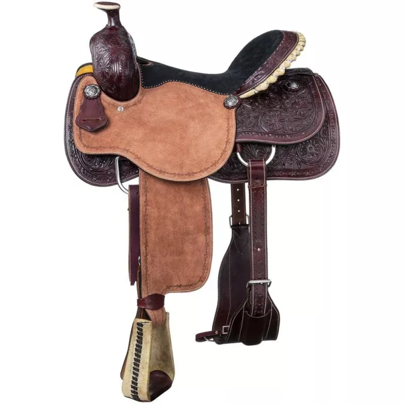 Silver Royal High Plains Roper Saddle Mahogany